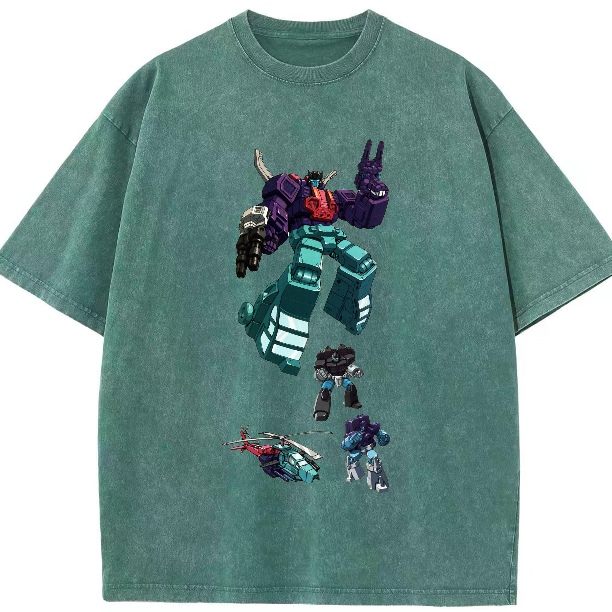 （画像用）  綿100% ヴィンテージ風 半袖Tシャツ（フロントプリント）